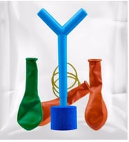 Solunum Deney Seti,  Okul Deneyi Set - Balon, Y Boru, Akciğer Deneyi