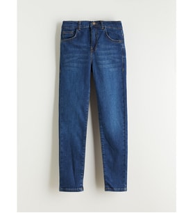 LCW Kids İndigo Super Skinny Fit Erkek Çocuk Polar Astarlı Jean Pantolon