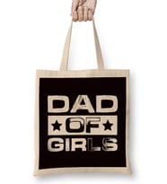 Dad Of Girls Daughter Papa Father Daddy Stepdad Family Poppa Bez Çanta Uzun Saplı