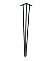 Çeşme Metal Ahşap ve Kütük Sehpa Ayağı 60 cm (Siyah)