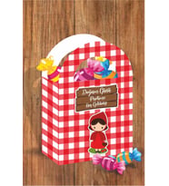 Kırmızı Başlıklı Kız Temalı Mini Çanta 12x7 cm 8'li Paket