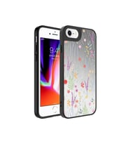 Apple iPhone SE 2020 Uyumlu Kılıf Aynalı Desenli Kamera Korumalı Parlak Zore Mirror Kapak (Kahverengi)
