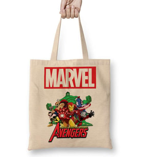 Marvel Avengers 01 Bez Çanta Uzun Saplı