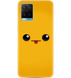Vivo Y33s Kılıf Resimli Desenli Silikon Platinium Series Yellow Sweet 1817
