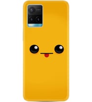 Vivo Y33s Kılıf Resimli Desenli Silikon Platinium Series Yellow Sweet 1817