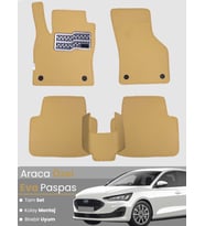 FORD FOCUS 4 (2019-2023) Uyumlu EVA Paspas Tam Set–Araca Özel,Su Geçirmez,Kolay Montaj