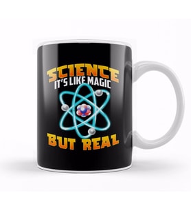 Cute & Funny Science It's Like Magic But Real Kupa Bardak Porselen