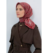 Armine Saf İpek Sura Eşarp-2026 İlkbahar-Yaz- 951800D (A.Bordo)