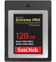 Sandisk Extreme Pro 128Gb Cfexpress Type-B Hafıza Kartı, 1700Mb/S Okuma, 1200Mb/S Yazma