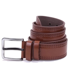 Dagoster DMK26-455 Taba 4.5 cm Suni Deri Erkek Kemer