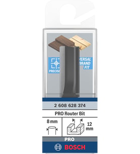 Professional Ahşap İçin Standart Yiv Frezesi (Ahşap İçin, Ø 12 Mm, Çalışma Uzunluğu 32 Mm, El Frezesi Aksesuarı)