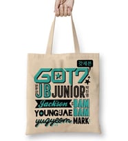 Got7 Collage Bez Çanta Uzun Saplı