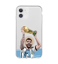 Iphone 11 Uyumlu Lionel Messi Arjantin Tasarımlı Şeffaf Telefon Kılıfı