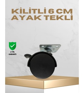 Sehpa ve Masa İçin 6 cm Kilitli Ayak
