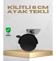 Sehpa ve Masa İçin 6 cm Kilitli Ayak