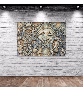 BK Home Duvar Oyma Tasarımlı Kanvas Tablo 70x100cm-1