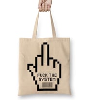 Fuck The System Bez Çanta Uzun Saplı