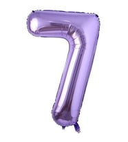 Mor Renk 7 Rakam Folyo Balon 100 cm