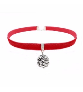 Kazaziye Aşk Düğümü Kadın Choker Tasma Kolye