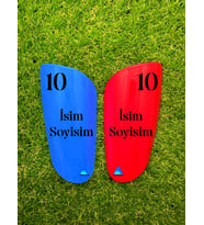 Armadura Kişiye Özel Tekmelik - Renkli-Mavi Kırmızı - 1 Takım (012)