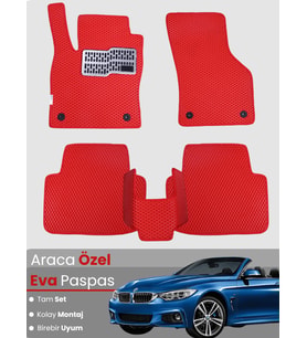 BMW 3 SERİSİ E93 CABRİO (2005-2013) Uyumlu EVA Paspas Tam Set–Araca Özel,Su Geçirmez