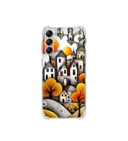 PrintiFy Samsung Galaxy A24 ile Uyumlu Düşlerin Dansı Serisi Göçebe Şatolar Tasarımlı Uv Baskılı Köşe Korumalı Antişok Kılıf