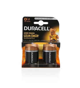 Duracell D Büyük Pil 2'li Kart
