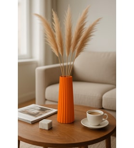 Modern Dekoratif Vazo – Minimalist Tasarım, 18 cm , Çok Amaçlı Dekoratif Vazo (Renk Seçenekli)