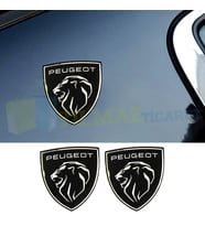 Peugeot Arma 3D Oto Damla Sticker Yapıştırma 2 Adet Yüksek Kalite ( 6,5 x 7 Cm Ölçü )