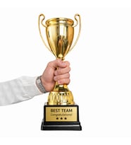 XL Altın Şampiyon Ödül Kupası-istenilen yazıyla (Gold)