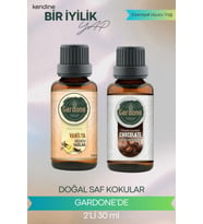 Çikolata + Vanilya ( Oda Kokusu Aroma Terapi Buhurdanlık / Difüzör Yağı ) Set 2 Adet x 30 ML