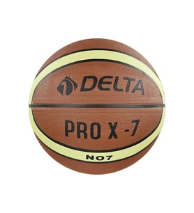 Delta 7 Numara Pro X Deluxe Kauçuk 7 Numara Basketbol Topu Kahverengi