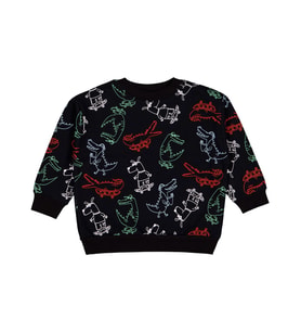 Civil Boys Timsah Empirme 2-5 Yaş Sweatshirt - Siyah