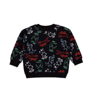 Civil Boys Timsah Empirme 2-5 Yaş Sweatshirt - Siyah