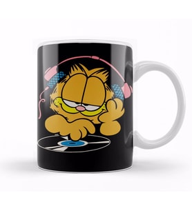 Dj Garfield Kupa Bardak Porselen