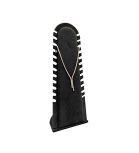 Riyad Model Süet Kumaş Füme Renk 31/11 Cm Ayaklı Kolye-halhal Sergileme Standı