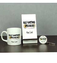 Accounting Specialist Üçlü Set (Kupa + Telefon Standı + Anahtarlık)