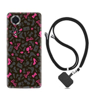 Huawei Nova Y70 Y90 Nova 9 SE  Kılıf Boyun Askılı Silikon Barbie and Shoes 1413