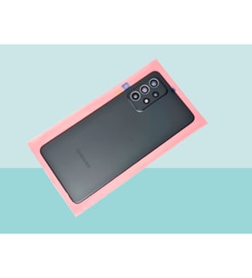 Tkgz - Samsung Galaxy A52 A525 Arka Kapak Batarya Kapağı - SİYAH - FULL LENSLİ