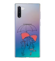 Samsung Galaxy Note 10 Kapak Aşk Tasarımlı Şeffaf Silikon Kılıf
