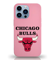 Apple iPhone 13 Pro Max  Lansman Kılıf Chicago Bulls Tasarımlı Altı Kapalı İçi Kadife Kaplı  Kapak (Şeffaf)