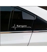 Kangoo Nabız Kalp atışı sticker 2 adet kelebek cam