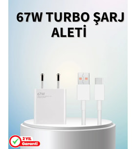 67 Watt Güçlü Şarj Aleti Samsung S23 Ultra S24 Uyumlu