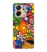 PrintiFy Xiaomi Mi 13T ile Uyumlu Retro Color 2  Kamera Korumalı Şeffaf  Kılıf
