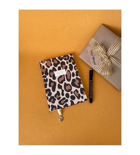 Leopar Desenli A5 Çizgili Defter – Sert Kapaklı 96 Yaprak