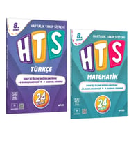ARTIBİR YAYINLARI LGS 8.SINIF HTS TÜRKÇE - MATEMATİK HAFTALIK TAKİP SİSTEMİ 24 DENEME