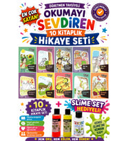 2.Sınıf Öğretmen Tavsiyeli Okumayı Sevdiren 32 Sayfa 10 Kitaplık Hikaye Seti (Slime Set Hediyeli)