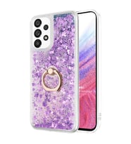Microsonic Samsung Galaxy A53 5G Kılıf Glitter Liquid Holder Mor