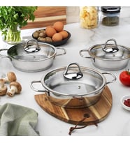 Eva Çelik Sahan Seti-6 Prç.-Inox
