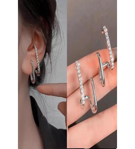 Kadın Vip Seri Mix Zirkon Taşlı Küpe